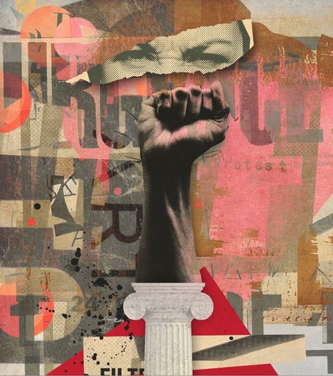 Protest Art Nytimes Illustration, Ut Art, Feminism Art, Peace Poster, Illustration Editorial, Art Alevel, A Level Art Sketchbook, Protest Posters, Protest Art