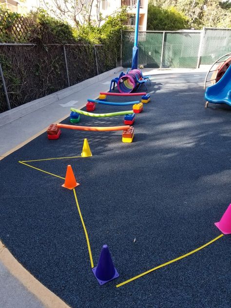 Obstacle Course Kindergarten, School Obstacle Course, Diy Obstacle Course, Pre K Obstacle Course, Jungle Obstacle Course, Bluey Obstacle Course, Floor Is Lava Outdoor Obstacle Course, Obstacles Course For Kids, Summer Daycare