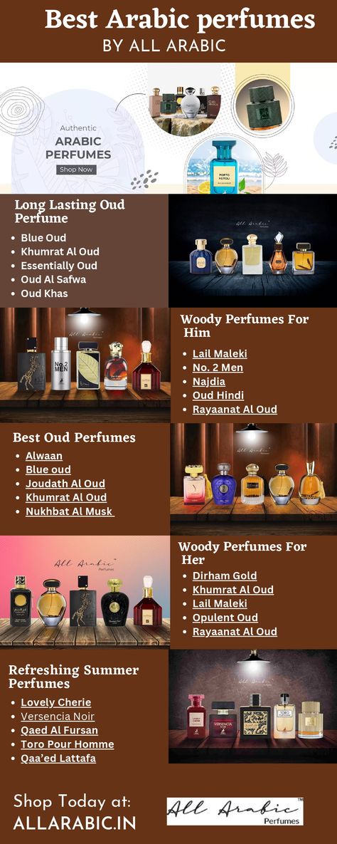 All Arabic is a fantastic alternative for Seductive Perfumes for Men .This platform provides a diverse range of scent selections to suit a wide range of preferences and budgets. Our user-friendly layout and straightforward search options make it simple to locate the ideal aroma. For more information visit us at https://allarabic.in/ or for any query contact us at care@allarabic.i Clean Arab Perfume, Smell Seductive Perfume, Best Arabic Perfumes For Men, How To Smell Good For Men, Arabian Perfume Collection, Best Oud Perfumes Women, Arabian Perfumes For Men, Arabic Perfume Oil, Arabic Fragrance For Women