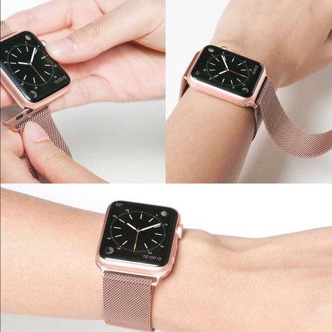 Casetify Accessories - Casetify Rose gold Apple Watch BAND Rose Gold Apple Watch Band Ideas, Apple Watches For Women, Gold Apple Watch Band, Boho Watch, Gold App, Apple Watch Fashion, Rose Gold Apple Watch, Watch Ideas, Smart Watch Apple