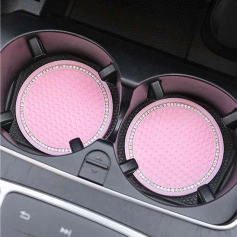 Super Cute And Stylish Ships In 5-10 Business Days Interior Pink Car, Pink Floor Mats Cars, Teenage Car Decorations, Light Pink Car Accessories, Pink Car Mats, Heart Car Decor, Pink Car Stuff, Pink Car Decorations, Pink And Black Car Interior