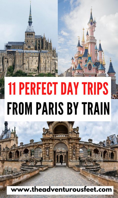 Want to explore what lies outside of Paris? Here are the perfect day trips from Paris by train. | Easy day trips from paris by train| Paris day tours | best day trips from paris | train trips from paris | weekend trips from paris | places to visit outside of paris | places to visit in France | where to go in france other than paris |places to visit from paris | day trips from Paris France | Paris trips #perfectdaytripsfromparisbytrain #placestovisitinparis #theadventurousfeet #parisdaytours Paris Train, Paris Trip Planning, Day Trips From Paris, Swag Dress, Train Trips, Day Trip From Paris, Paris Itinerary, Paris Tour, Paris Travel Tips