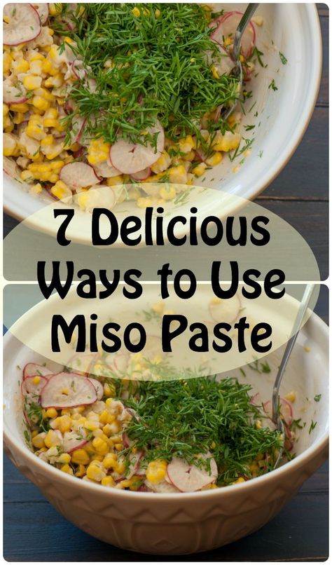 Don�t you hate it when you buy a new ingredient to use in a recipe only to end up with a big jar of said ingredient cluttering your fridge? Me too. Here's my 7 ways to use up miso paste; http://thestonesoup.com/blog/2015/02/7-delicious-ways-to-use-miso-pa Easy Miso Recipes, Uses For Miso Paste, Sweet Miso Recipes, Recipes Using Miso Paste, Miso Paste Uses, Recipes With Miso Paste, Miso Paste Recipes, Miso Rice, Miso Recipes