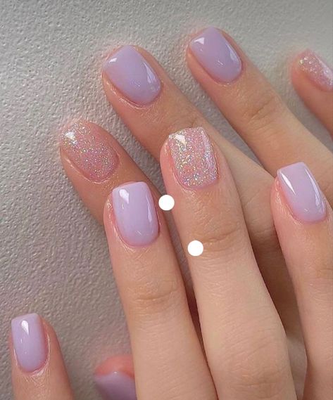 Lilac Nail Designs, Fingernail Colors, Nails In Blue, Lilac Nails Design, Nail Polish Spring, Purple And Pink Nails, Ongles Gel Violet, Purple Gel Nails, Light Purple Nails