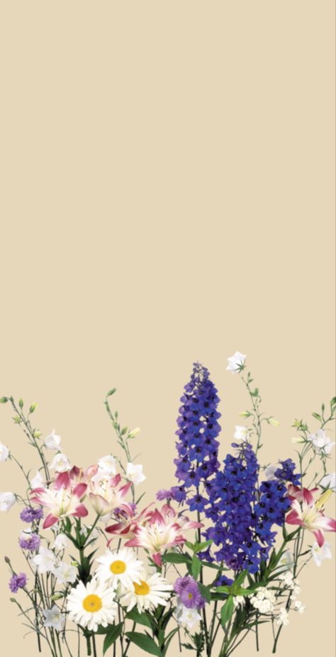 Spring Flower Iphone Wallpaper, Wild Flower Iphone Wallpaper, Spring Lock Screen Wallpaper, Flowers Phone Background, Spring Lockscreen Aesthetic Simple, Flower Art Phone Wallpaper, Flowers At Bottom Of Screen Wallpaper, May Screensaver Iphone, Spring Phone Wallpaper Boho