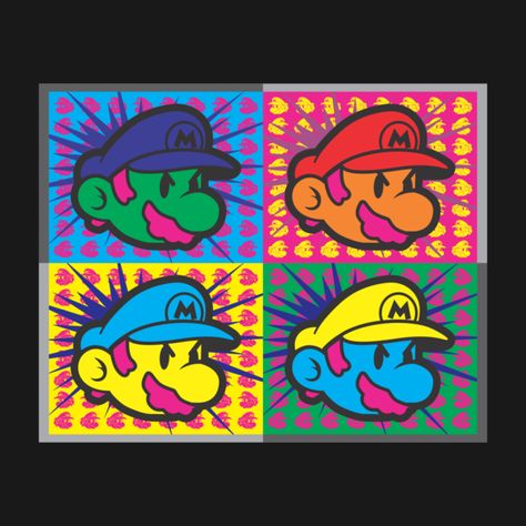 Mario Bros Pop Art Mario Pop Art, Foose, Be Unique, Art Pop, Mario Bros, Super Mario, The Internet, Pop Art, Video Games