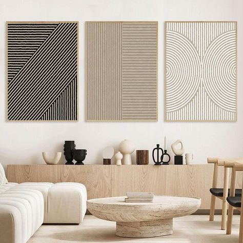 PRICES MAY VARY. 【Neutral Wall Art Size】: Size:12x16in(30x40cm). only contains canvas poster, unframed 【Modern Abstract Wall Art】: The combination of simple patterns and lines creates an elegant and warm atmosphere for the room, Adding minimalist and abstract elements to the wall makes the room more cozy, unique, and artistic and the vivid color brings you the perfect visual enjoyment. 【Minimalist Home Decor】: The minimalistic design effortlessly complements various decor styles, making it a ver Couch Wall Decor, Wall Decor Living Room Modern, Brown Wall Decor, Modern Boho Living Room, Living Comedor, Boho Minimalist, Brown Walls, Minimalist Home Decor, Boho Living Room