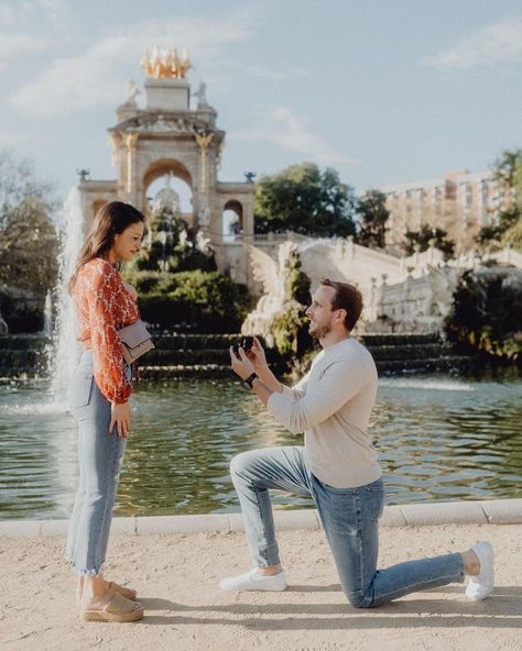 Dream Proposal, She Said Yes, Best Location, She Said, A Dream, Engagement Photos, Barcelona, Spain, Couple Photos