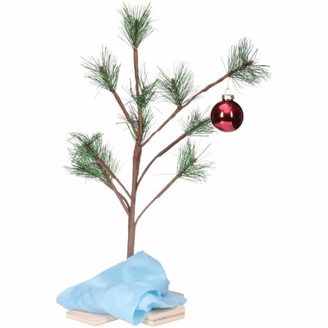 Peanuts Charlie Brown Christmas Tree 2 pc Box - Walmart.com Charlie Brown Christmas Decorations, Peanuts Christmas Tree, Christmas Tree Yard, Linus Blanket, Snoopy Christmas Tree, Brown Christmas Tree, Gifts Drawing, Charlie Brown Christmas Tree, Fiber Optic Christmas Tree