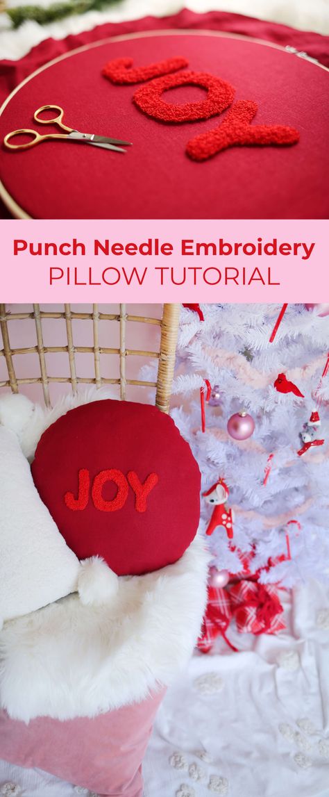 Holiday Pillows Diy, How To Make Punch, Pillows Embroidery, Beer Crafts, Needle Pillow, Embroidery Pillow, Holiday Pillow, Pillow Embroidery, Pillow Projects