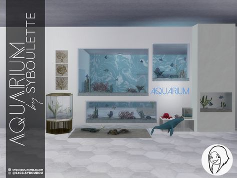 [DOWNLOAD] Aquarium Set | Syboulette on Patreon Ts4 Aquarium Cc, Sims 4 Cc Alien Furniture, Sims 4 Fish Tank Cc, Sims 4 Cc Base Game Compatible Furniture, Fish Museum, Fish Tank Wall, Aquarium Tanks, Lotes The Sims 4, Los Sims 4 Mods