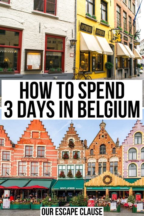 The Ultimate 3 Days in Belgium Itinerary - Our Escape Clause Belgium Travel Guide, Visiting Belgium, Belgium Itinerary, Belgium Vacation, Belgium Trip, Brussels Belgium Travel, Packing Accessories, Europe Backpacking, Brussels Travel