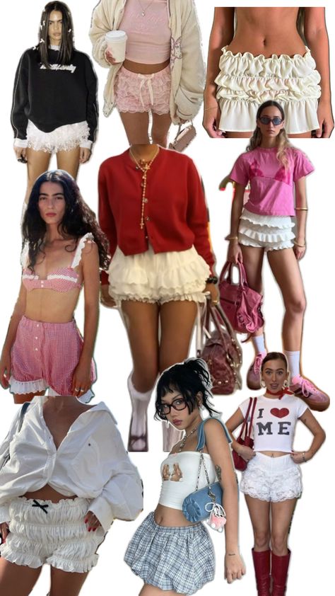 Ruffle Shorts Outfit, Ruffled Shorts, Shorts Cute, Shorts Outfit, Ruffle Shorts, Cute Outfit, Short Outfits, Ruffles, Fashion Inspo