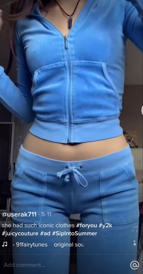 Juicy Couture Light Blue, Blue Juicy Tracksuit, Blue Tracksuit Outfit Women, Light Blue Tracksuit, Light Blue Juicy Couture Tracksuit, Blue Juicy Couture Tracksuit, Tracksuit Outfit Women, Blue Juicy Couture, Juicy Tracksuit