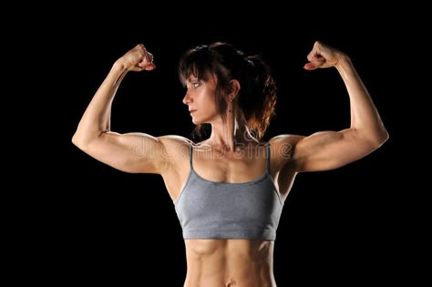 Woman Flexing Muscles. Mature woman flexing muscles isolated over black backgrou #Sponsored , #paid, #affiliate, #Muscles, #Woman, #woman, #Mature Muscular Woman Flexing, Flexing Muscles Pose Reference, Woman Flexing Muscles, Flexing Pose, Female Back Muscles, Woman Flexing, Women Flexing, Arms Women, Muscle Mommies