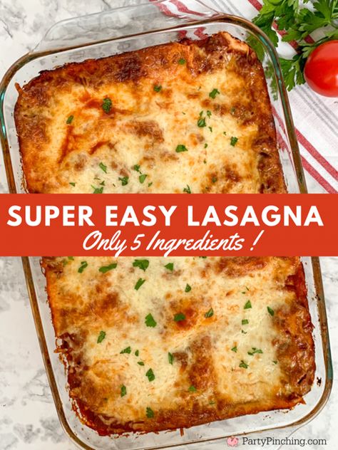 Easy Tasty Lasagna Recipe, Lasagna Recipe Easy Simple, Family Lasagna Recipe, Easy Homemade Lasagna Recipe, Recipe For Lasagna Easy, Dump And Bake Lasagna, Easy Good Lasagna Recipe, No Bake Noodles Lasagna Recipe, Easy Baked Lasagna