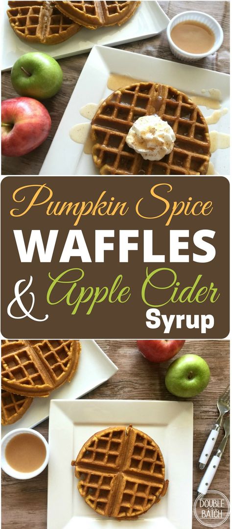 I've seriously been DREAMING about this recipe for the last several months. It is SO DANG GOOD!! And the apple cider syrup is to DIE for. Apple Spice Waffles, Apple Waffle Recipe, Fall Waffles, Apple Waffles, Pumpkin Waffles Recipe, Best Waffle Recipe, Apple Cider Syrup, Pumpkin Spice Waffles, Breakfast Favorites