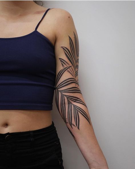 Leave Sleeve Tattoo, Plant Band Tattoo, Leaves Half Sleeve Tattoo, Leafy Sleeve Tattoo, Tropical Vine Tattoo, Arm Fold Tattoo, Arm Vine Tattoos For Women, Vine Sleeve Tattoos For Women, Leaves Tattoo Sleeve