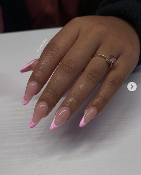 Oval Nails Designs, Gel Acrylic Nails, Girly Acrylic Nails, Work Nails, French Tip Acrylic Nails, Classy Acrylic Nails, Short Square Acrylic Nails, Acrylic Nails Coffin Pink, Almond Acrylic Nails