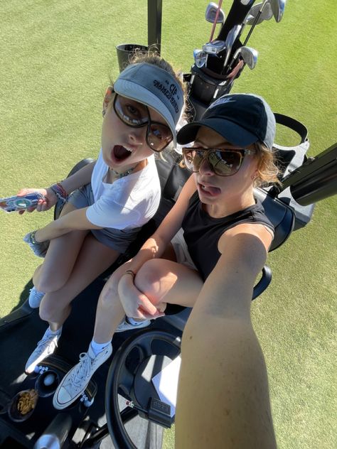 Golf Cart Pictures Photo Ideas, Golf Cart Photos, Golf With Friends Aesthetic, Cute Golf Pictures, Golf Instagram Pictures, Golf Cart Photoshoot, Golfing Instagram Pictures, Golf Cart Pictures, Golf Picture Ideas