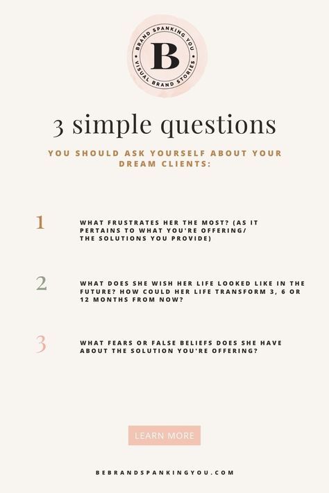 Have you felt frustrated with Customer avatar worksheets you've done in the past? It's probably because these customer exercises are asking the wrong questions- and as a result, you're left feeling frustrated with your online marketing efforts. Learn the 3 simple questions you should be asking instead in order to get to know your ideal customers and clients. Ideal Client Worksheet, Customer Avatar, Email Ideas, Professional Branding, Simple Questions, Squarespace Design, Know Your Customer, Email Subject Lines, Feeling Frustrated