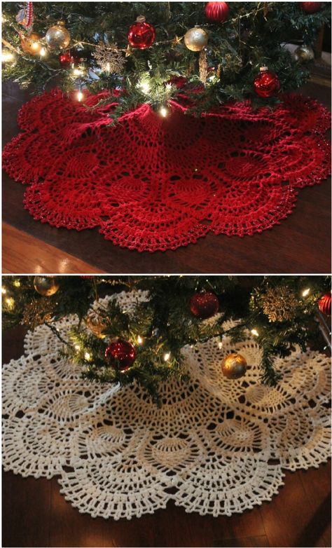 Christmas Tree Skirt Patterns, Christmas Tree Skirt Crochet, Tree Skirt Crochet, Crochet Christmas Tree Skirt, Christmas Tree Skirt Crochet Pattern, Crochet Tree Skirt, Christmas Tree Skirts Patterns, Crochet Christmas Tree, Tree Skirt Pattern