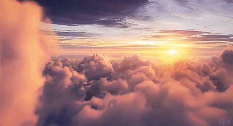 Calming Meditation, Meditation Nature, Loop Gif, Paper Clouds, Sky Gif, Fly With Me, Come Fly With Me, Beautiful Gif, Nature Gif