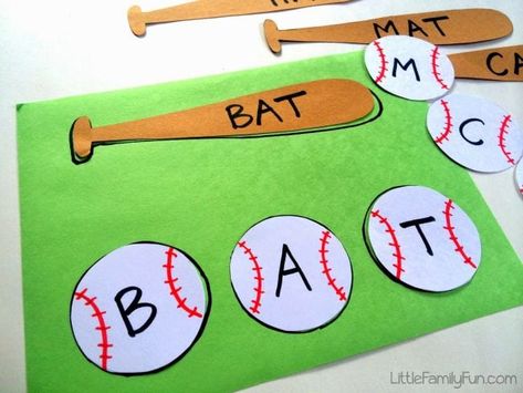 Sports Lesson Plans, Sport Themed Crafts, Baseball Activities, Summer Crafts For Toddlers, Sports Theme Classroom, Prek Crafts, Baseball Crafts, Sport Craft, Creative Curriculum