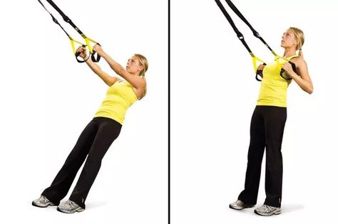 Surfer Workout, Breast Firming Exercises, Trx Exercises, Breast Lift Exercise, Trx Suspension Training, Back Workout Women, Full Body Cardio, Trx Training, Trx Workouts