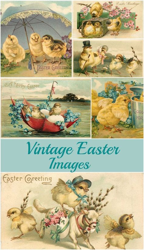 Free+vintage+Easter+images,+including+ideas+on+how+to+use+these+printable+graphics+in+your+spring+home+decor+and+craft+projects.+via+@HouseHawthornes Vintage Easter Images, Vintage Easter Printables, Easter Images Free, Spring Diy Projects, Diy Osterschmuck, Diy Frühling, Vintage Easter Postcards, Vintage Easter Cards, Etiquette Vintage