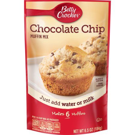 Betty Crocker Muffin Mix, Chocolate Chip Muffin Mix, Chocolate Chip Muffin, Mix Chocolate, Chocolate Chip Cookie Mix, Muffin Mix, Baking Mixes, Chocolate Chip Muffins, Baking Mix