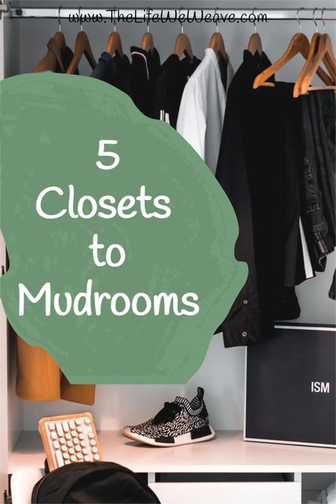 5 ways to change your closet to mudroom. Checkout these closet transformations that you can diy. Add some storage to help declutter and organize with these great diy tips. Home decor has never been so easy. Converting Coat Closet To Storage, Large Coat Closet Organization, Mudroom Storage Closet, Coat Closet To Mudroom, Closet To Mudroom, Closet Turned Mudroom, Large Coat Closet, Functional Mudroom, Closet Transformation