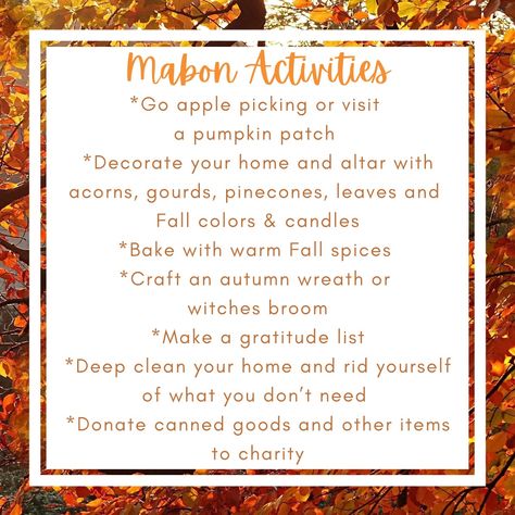 Mabon Cleansing, Ways To Celebrate Mabon, September Witchcraft, Mabon Spells, Mabon Activities, Mabon Correspondences, Mabon Feast, Mabon Aesthetic, Mabon Rituals