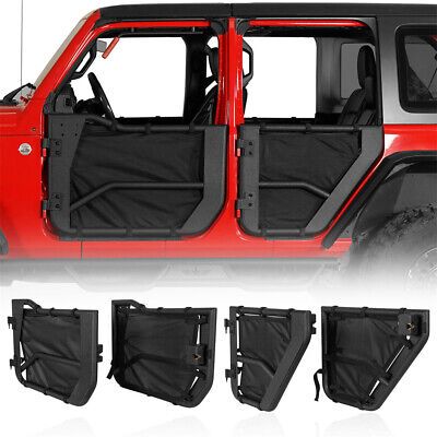 ad eBay - Cross Country Front & Rear Half Doors For Jeep Wrangler JL Gladiator JT 18-24 - Buy Now, click the link (eBay) Door Shades, Jeep Pickup Truck, Half Doors, Door Guard, Jeep Wrangler Unlimited Rubicon, Jeep Pickup, Jeep Wrangler Yj, Road Adventure, Jeep Wrangler Jl