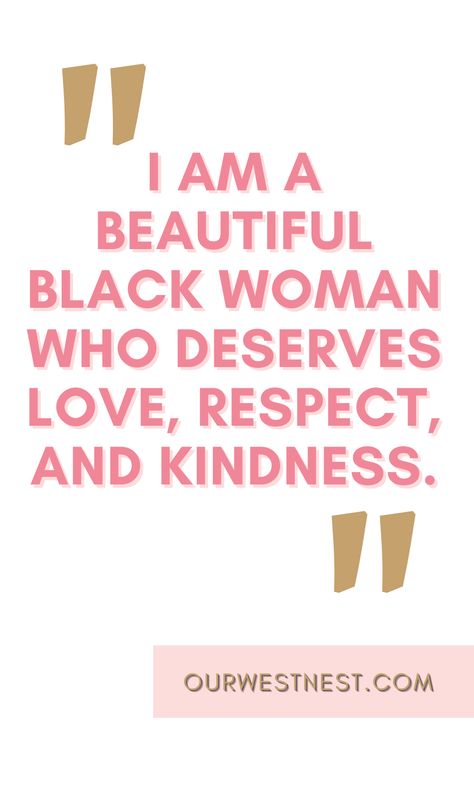 Black women are magic, but it doesn’t mean we aren’t human. We need to fill our cups on a daily basis, so check out these 55 morning affirmations and quotes that all black women need to inspire and empower themselves daily! Plus, get the downloadable list of morning affirmations for your self care toolkit! #morningaffirmations #affirmations #selfcare #selfesteem #blackgirlmagic Soft Life Black Woman Quotes, Black Woman Affirmations, 2024 Vision Board Black Women, Black Women Affirmations, Black Women Self Care, Family Affirmations, Woman Affirmations, Black Women Empowerment, Aesthetic Tshirts