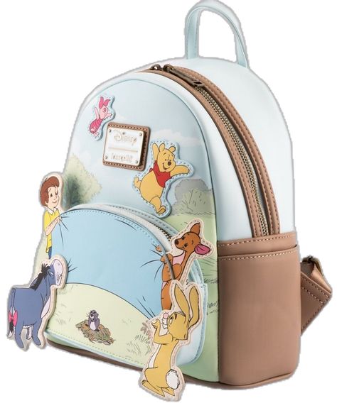 Winnie The Pooh Cartoon, Disney Bags Backpacks, Cute Mini Backpacks, Beautiful Backpacks, Loungefly Bag, Christopher Robin, Faux Leather Backpack, Disney Bag, Loungefly Disney