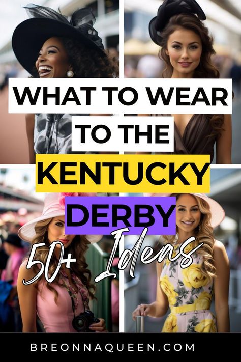 "Make a grand entrance at the Kentucky Derby with our diverse array of outfit ideas and tips for men and women. Whether you're drawn to classic tailoring or vibrant colors, find the ideal ensemble to celebrate Derby Day in style. #KentuckyDerbyOutfits #FashionForward #DerbyDayStyle" Derby Outfits Black Women, Derby Hats For Men, Women Derby Outfit, Black Kentucky Derby Outfit, Kentucky Derby Outfit For Women Plus Size, Derby Outfits For Women Black, Kentucky Derby Fashion 2024, Black Derby Outfits For Women, Derby Outfits For Women 2024