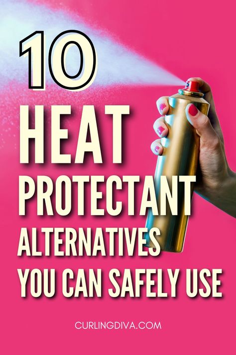 If you're looking for natural alternatives to store bought heat protectant sprays, you'll be glad to know that there are certain oils with heat protective properties. Can you use oil as heat protectant? Yes. Which oils are the best for heat protection? Can you use serum? How about hair conditioner? Find the answers to all these and more. #hairtips #haircare #hairhacks Diy Hair Heat Protectant, Best Heat Protectant Spray, Hottest Haircuts, Heat Protectant Spray, Heat Protector, Heat Protectant Hair, Homemade Shampoo, Natural Alternatives, Best Hair Care Products