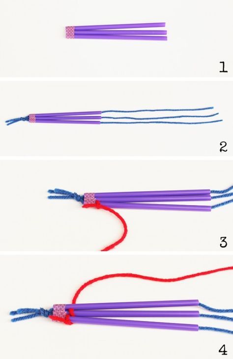 Artzy Creations_Straw Weaving_Directions P1 Weaving For Kids, Straw Weaving, Motifs Perler, Weaving Projects, Craft Club, Camping Crafts, Bracelet Ideas, Kids Ideas, Decor Minimalist