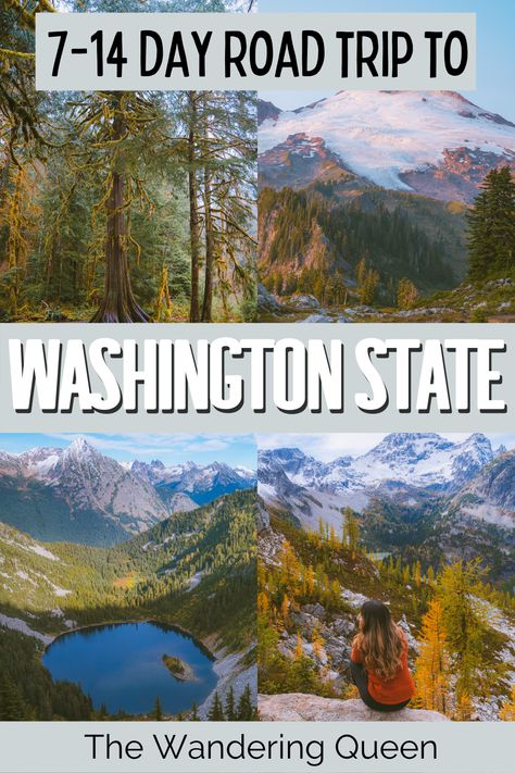 National Parks In Washington State, Washington National Parks Itinerary, Washington Vacation Ideas, Washington State National Park Road Trip, Pacific Northwest National Parks Road Trip, Washington State Travel Itinerary, Eastern Washington Road Trip, Washington Road Trip Pacific Northwest, Washington State Road Trip Itinerary