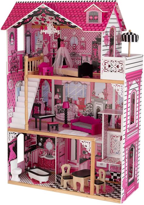 Kids Doll House, Elevator Design, Dollhouse Toys, Multiplication For Kids, Baby Jogger, Wooden Dollhouse, Assembly Instructions, Pink Gifts, Imaginative Play