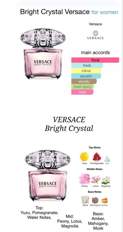 Vercase Bright Crystal Perfume, Versace Crystal Perfume, Best Versace Perfume For Women, Versace Perfume Woman, Perfume Versace Mujer, Olfactory Nerve, Versace Bright Crystal Perfume, Versace Perfumes, Bright Crystal Perfume