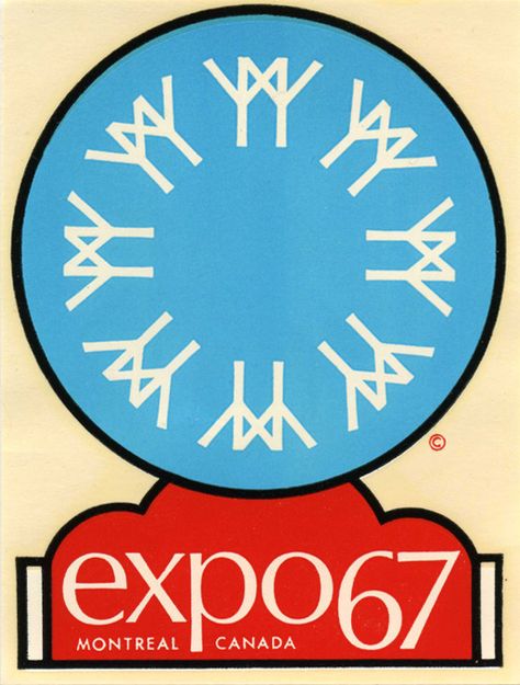 Expo 67 Travel Decal Expo 67 Montreal, Vintage Montreal, Montreal Travel, Expo 67, Canada History, I Am Canadian, Montreal Expos, 70s Photos, Canada Eh