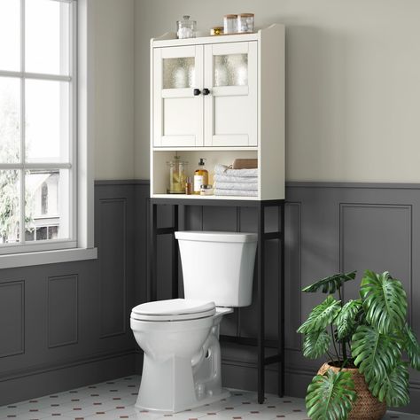 PRICES MAY VARY. Optimize Your Bathroom Space: This over the toilet storage cabinet (67.32'' H x 23.23'' L x 7.87'' D) is designed to free up bathroom countertops and tap into the vacant area above the toilet. It provides ample room for all your bathroom essentials. With a clearance of 34.57" from the floor to the bottom shelf, this storage rack fits over most standard toilets. Durable Material & Sturdy Structure: Adopting high quality and hard MDF sheet, it is waterproof and moisture-proof. Fea Bathroom Storage Cabinet Over Toilet, Storage Cabinet Over Toilet, Above Toilet Storage, Cabinet Over Toilet, Over Toilet Storage Cabinet, Over The Toilet Storage Cabinet, Toilet Storage Cabinet, Above Toilet, Over Toilet Storage