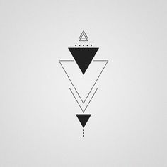 studiominimalista.tumblr.com Triangle Tattoo Geometric, Geometric Tattoo Triangle, Triangle Tattoo Meaning, Small Geometric Tattoo, Triangle Tattoo Design, Tricep Tattoos, Balance Tattoo, Girl Neck Tattoos, Diamond Tattoo