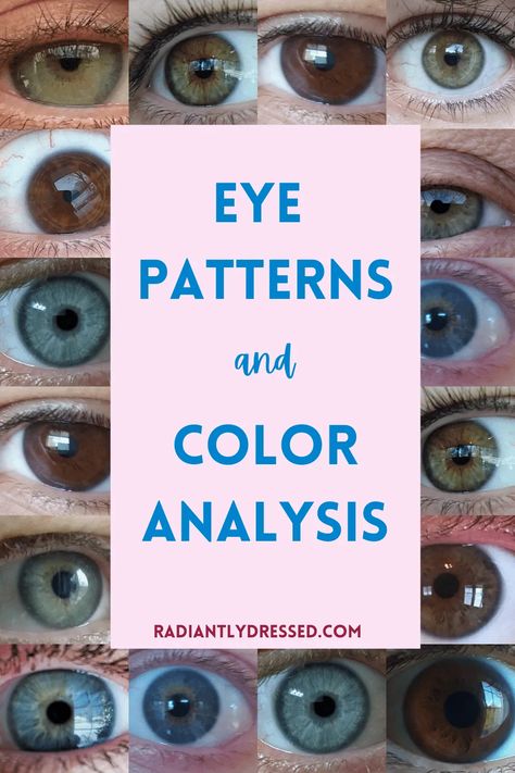 Base Color Dress, Color Seasons Eyes, Iris Patterns Eye, Cool Winter Eyes, Winter Eye Pattern Color Analysis, Seasonal Eye Patterns, Soft Summer Hazel Eyes, Color Season Eye Pattern, Seasonal Color Analysis Eyes