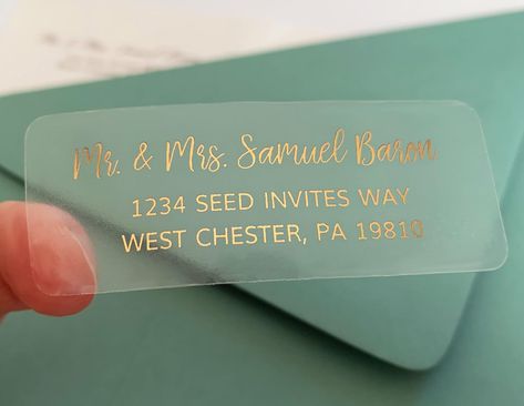 Addressing Wedding Invitations, Wedding Address Labels, Personalized Address Labels, Clear Labels, Envelope Addressing, Return Address Wedding, Envelope Labels, Wedding Address, Mailing Labels