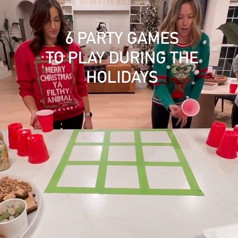 Tic Tac Toe Relay Race- We laughed until it hurt and we may be bruised, but it was absolutely worth it. Such a fun game! The Rules: Must… | Instagram Party Games To Play, Relay Races, Ya Filthy Animal, Holiday Games, Christmas Party Games, Next Holiday, Tic Tac Toe, Christmas Games, Tic Tac