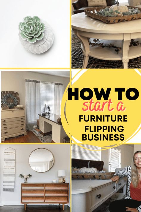 Flipping Furniture for Profit - Income Ideas + Chalk Paint for Beginners Flip Furniture For Profit, Paint For Beginners, Easy Furniture Makeover, Furniture Flipping Business, Flipping Business, Diy Furniture Restoration, Diy Furniture Makeover Ideas, Diy Furniture Flip, Revamp Furniture