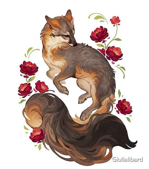 Fox Artwork, Fox Drawing, Fox Tattoo, Grey Fox, Canine Art, Fox Art, Wow Art, Animal Sketches, Dog Drawing